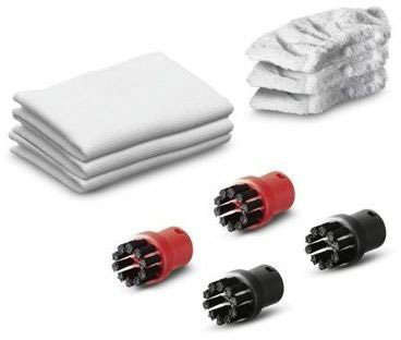 Ścierki z mikrofibry do parownicy Karcher + akcesoria