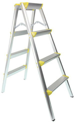 Drabina aluminiowa dwustronna 2x4 Hermon 150 kg GMPDD24