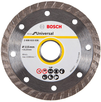 BOSCH TARCZA DIAMENTOWA 115MM ECO FOR UNIVERSAL TURBO DO CIĘCIA BETONU, CEGŁY, KLINKIERU