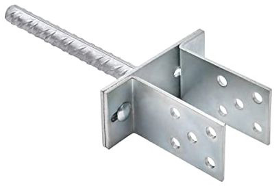 Podstawa słupa/kotwa do wmurowania KSU kotwa U o wymiarach 160 x 65 x 200 x 4 mm