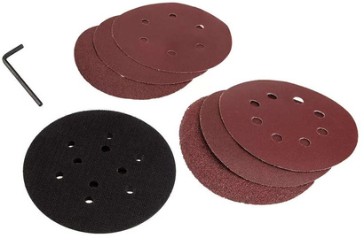 Szlifierka mimośrodowa sieciowa 450 W Graphite 125/150 mm + wymienna stopa + walizka