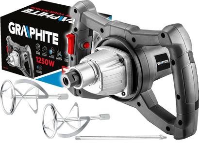 Mieszarka sieciowa do mieszania masy gipsowej, zapraw klejowych o mocy 1250 W Graphite 58G783