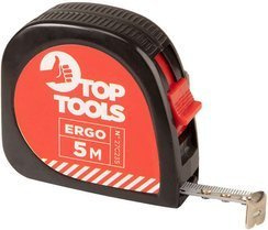 Miara zwijana stalowa z systemem blokady 5 m x 16 mm Top Tools 27C235