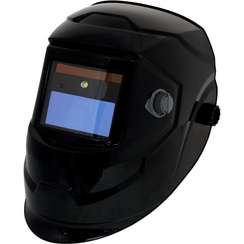 Przyłbica automatyczna MAGNUM IRON LIGHT czarna z lampką LED