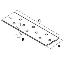 TM21 TAŚMA MONTAŻOWA CIESIELSKA 20x0,8mm ROLKA 3m