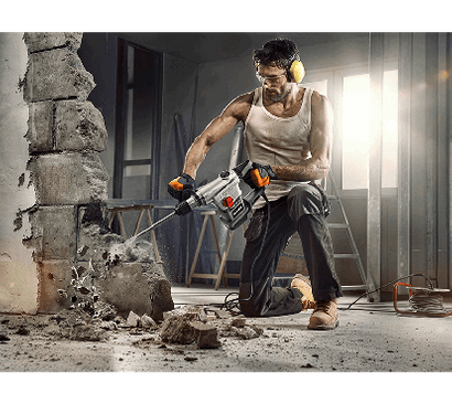 Młot udarowy z uchwytem SDS MAX o mocy 1250W z walizką Graphite 58G874