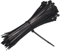 Opaski zaciskowe trytytki czarne 350x7,6 mm 100 sztuk