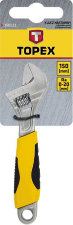 Klucz nastawny o długości 150 mm i zakresie szczęk 0-20 mm Topex 35D121