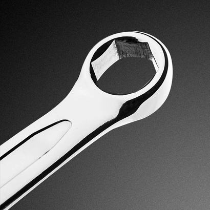 Klucz płasko-oczkowy HEX/V ze stali CrV o rozmiarze 7 mm Neo 09-407