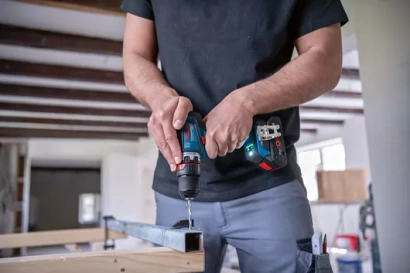 Wiertarko-wkrętarka akumulatorowa GSR 18V-90 FC + wymienny metalowy uchwyt Professional Bosch 06019K6203