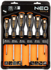 Zestaw wkrętaków płaskich i krzyżowych ze stali S2 6 sztuk Neo 04-213