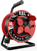 Przedłużacz elektryczny bębnowy warsztatowy o długości 40 m KEL PB-PRO/D/40M/3X1,5/H05RR-F