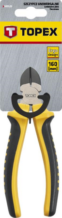 Szczypce boczne z hartowanej stali o długości 160 mm Topex 32D106