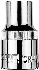 Nasadka sześciokątna krótka ze stali CrV o rozmiarze 1/2" 10 mm Neo 08-410