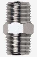 Nypel metalowy  gwint zewnętrzny 1/8"