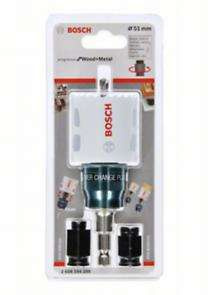 Bosch zestaw startowy piła otwornica BIMETAL POWER CHANGE do metalu i drewna 51mm+zestaw adapterów