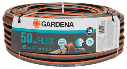 Wąż ogrodowy Gardena Comfort Flex o średnicy 19 mm 3/4" i długości 50 m 18055-20