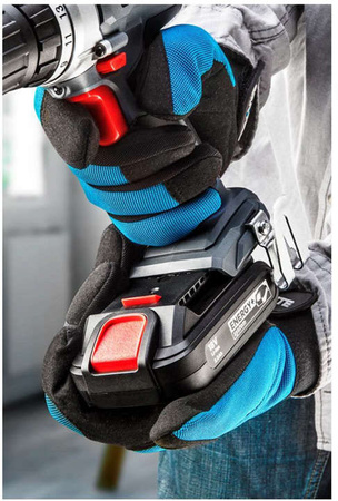 Wiertarko-wkrętarka akumulatorowa dwubiegowa z regulacją obrotów Energy+ 18V + akumulator 2 Ah + ładowarka Graphite 58G000-SET1