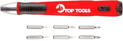 Końcówki wkrętakowe precyzyjne PH2 x 60 mm Top Tools 7 sztuk