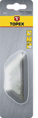Ostrza trapezowe wymienne do noży 5 sztuk Topex 17B405