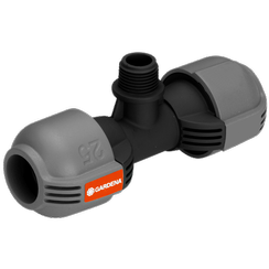 Rozdzielacz z gwintem zewnętrznym T Quick & Easy o średnicy 25 mm x 1/2' Gardena 2786-20