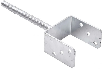 Podstawa słupa do wmurowania KSU kotwa U o wymiarach 120 x 65 x 200 x 4 mm