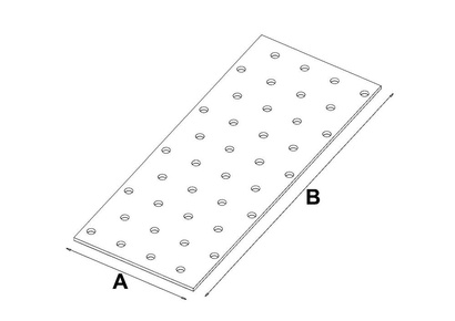 PP15 PŁYTKA PERFOROWANA ŁĄCZNIK PŁASKI OC 100x300