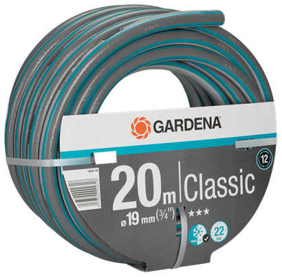 Wąż ogrodowy Gardena Classic o średnicy 19 mm 3/4' i długości 20 m 18022-20