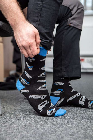 Skarpety męskie bawełniane kolorowe Graphite rozmiar 39-42