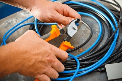 Szczypce nożyce obcinak do kabli miedzianych i aluminiowych ze stali CrV o długości 160 mm Neo 01-513