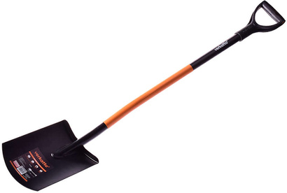 Szpadel prosty z metalowym trzonkiem o długości 1240 mm Verkatto
