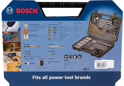 Wiertła i końcówki wkrętakowe V-LINE Bosch 103 sztuk