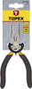 Szczypce precyzyjne wydłużone proste ze stali hartowanej o długości 130 mm Topex 32D726