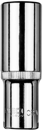 Nasadka sześciokątna długa ze stali CrV o rozmiarze 1/2" 16 mm Neo 08-466