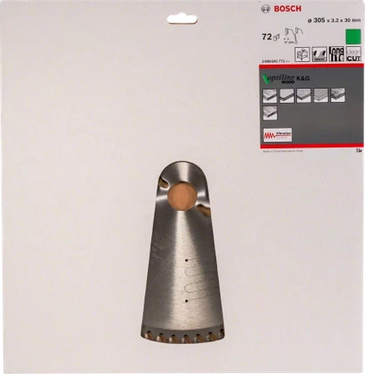 Tarcza pilarska do drewna OPTILINE WOOD Bosch 305x30 mm 72 zęby