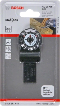 Brzeszczot do narzędzi wielofunkcyjnych GOP i PMF do drewna i metalu Bosch AIZ 20 AB 20 mm