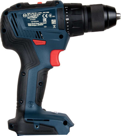 Wiertarko-wkrętarka akumulatorowa z silnikiem bezszczotkowym Bosch Professional GSR 18V-50 + akumulator 3 x 2 Ah + ładowarka GAL 18V-20 + walizka L-Case