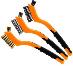 Szczotki druciane do rdzy 3-rzędowa drut nierdzewny Neo 3 sztuki 39-100