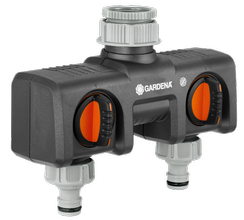 Rozdzielacz podwójny na kran do OGS o średnicy 3/4" i 1" Gardena Profi 8193-20
