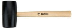 Młotek gumowy z trzonkiem drewnianym o wadze 450 g i średnicą obucha 58 mm Topex 02A344