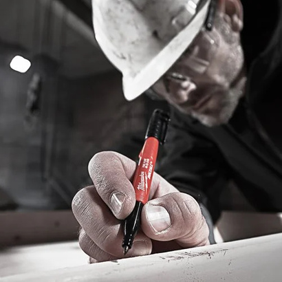 Marker budowalny okrągły czarny Inkzall Milwaukee 48223100