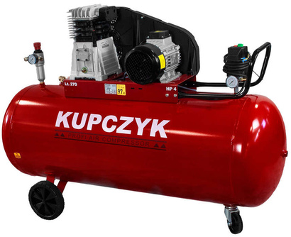 Kompresor/sprężarka tłokowa olejowa B3800B 270L KK 530/270 Kupczyk