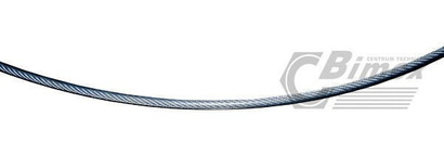Lina stalowa ocynkowana 8-10mm splot 6x7 otulina PCV - wytrzymałość 3450kg 1m