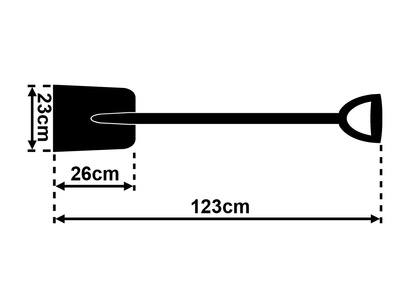Łopata piaskowa z drewnianym trzonkiem Verkatto VR-7420