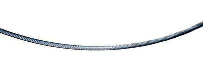Lina stalowa ocynkowana 6-8mm splot 6x7 otulina PCV - wytrzymałość 2100kg 1m