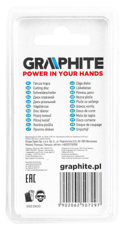 Tarcze korundowe szlifierskie zbrojone o średnicy 32 mm Graphite 10 sztuk