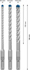Bosch zestaw wierteł udarowych EXPERT SDS plus-7X 6/8/10 mm, 3 szt.