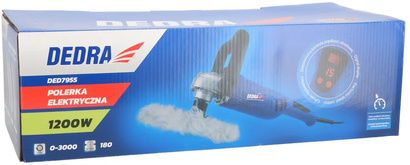 Polerka samochodowa do lakieru elektryczna 1200W Dedra 180 mm DED7955