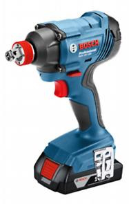 Bosch zestaw akumulatorowy klucz udarowy GDX 180-LI + akumulatorowa wiertarko-wkrętarka udarowa GSR 18V-50 + 2 akumulatory 5,0 Ah w walizce