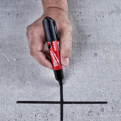Marker płaski szeroki czarny XL Inkzall Milwaukee 4932471559